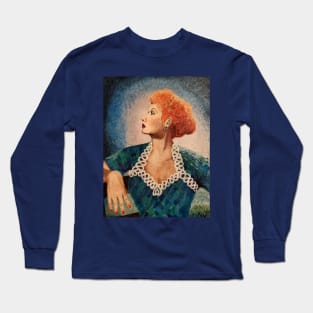 Lucille Ball Painting Long Sleeve T-Shirt